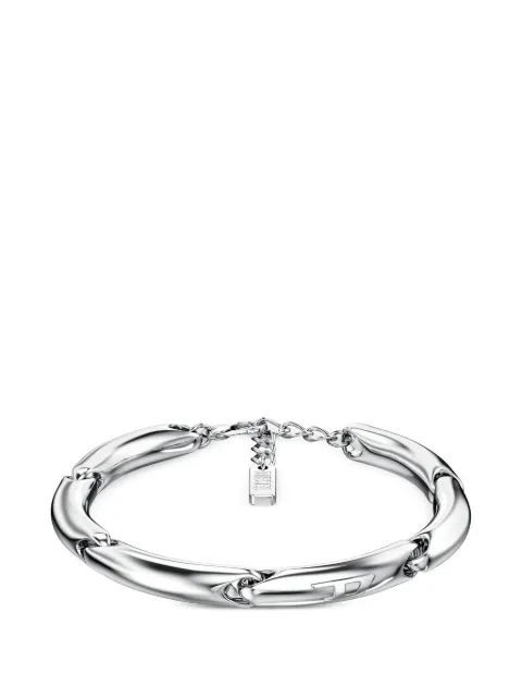 Diesel D logo chain bracelet Silver DX169600DJW