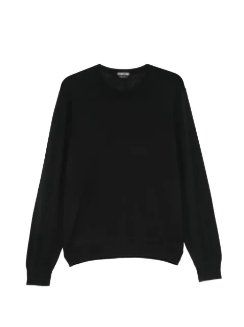TOM FORD crew-neck long-sleeve sweater Black YMW103KCL077