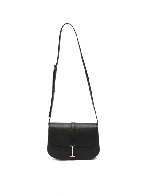 TOM FORD T-clasp grained leather shoulder bag Black L1942LCL615V