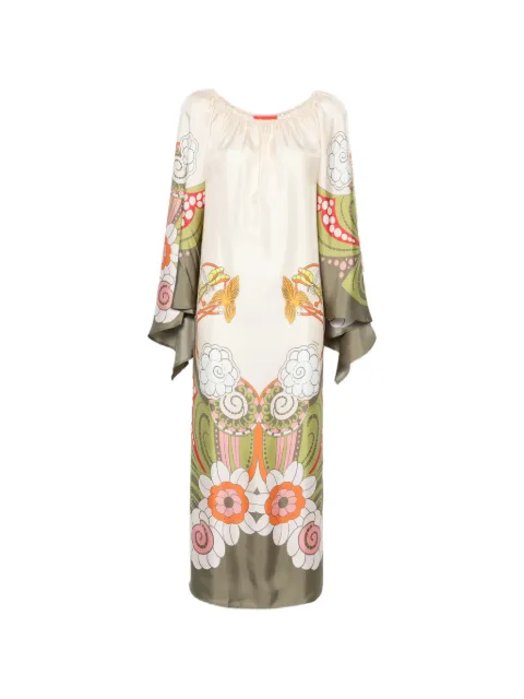 La DoubleJ Goddess Placée dress Neutrals DRE1020SIL029AMB03WH04