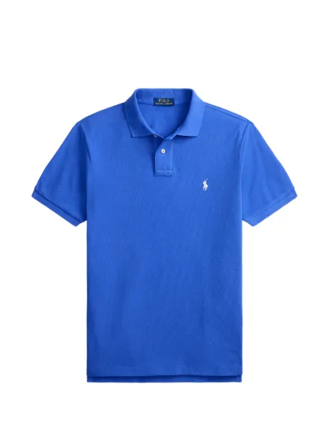 Polo Ralph Lauren logo-embroidered piqué polo shirt Blue 710680784