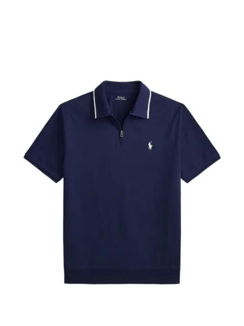 Polo Ralph Lauren zip-fastening tipped polo shirt Blue 710B19737003