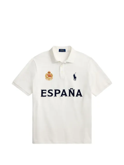 Polo Ralph Lauren logo-embroidered piqué polo shirt White 710B20854001