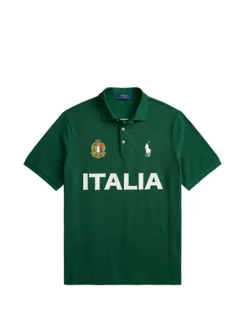 Polo Ralph Lauren Italia logo-embroidered polo shirt Green 710B20853