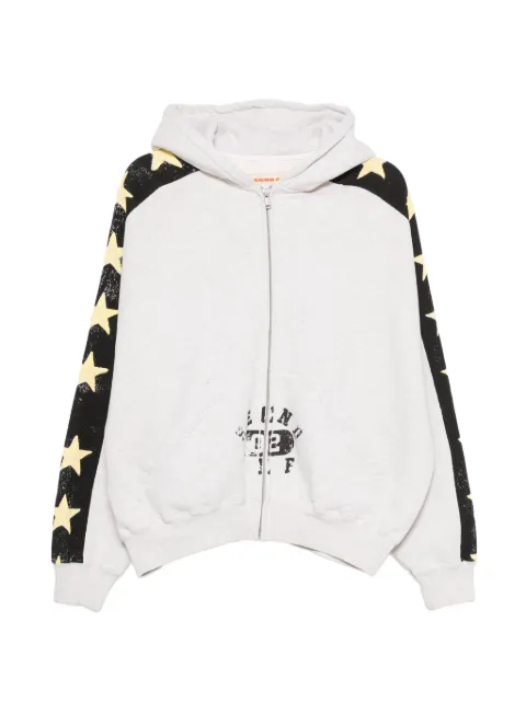 SECND SLF star-print zip-up hoodie Neutrals ALFPHDHEA