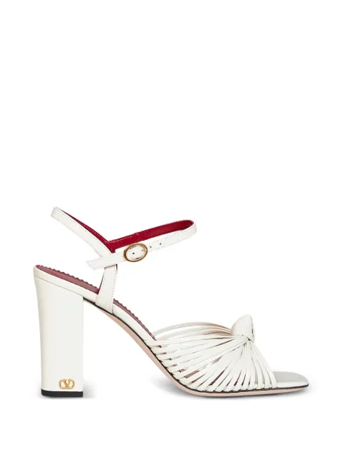 Valentino Garavani Annet kidskin sandals 90mm White WS0PJ6ZIC