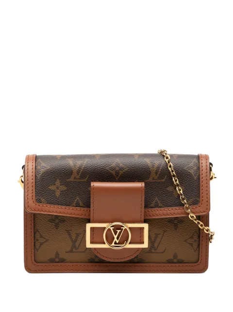 Louis Vuitton Pre-Owned 2021-2026 Monogram Reverse Dauphine Wallet on Chain crossbody bag Brown CFVZ5Z9J8FORML9J