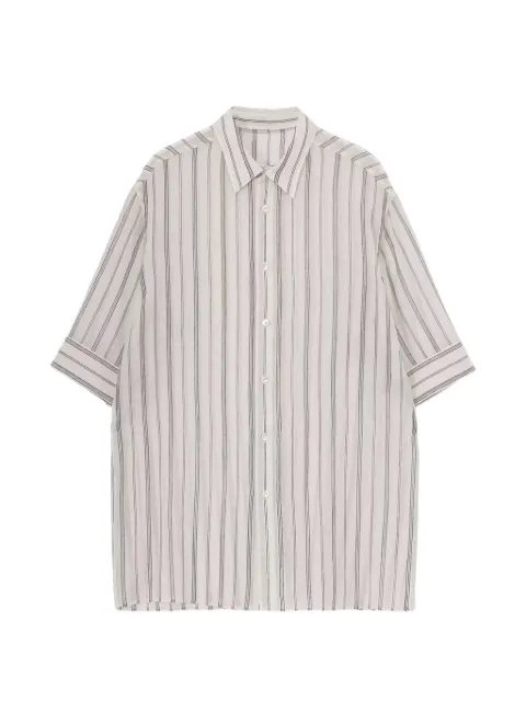 Yohji Yamamoto striped short-sleeve shirt White HKB510581