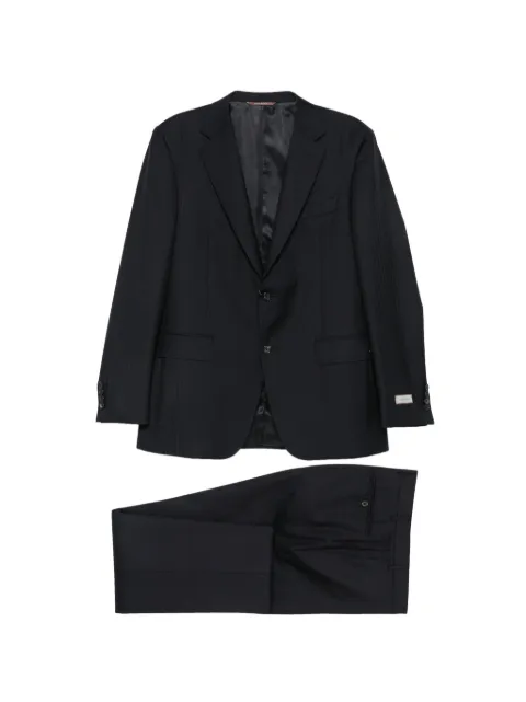 Canali notched-lapel single-breasted suit Blue 1228020BF00282