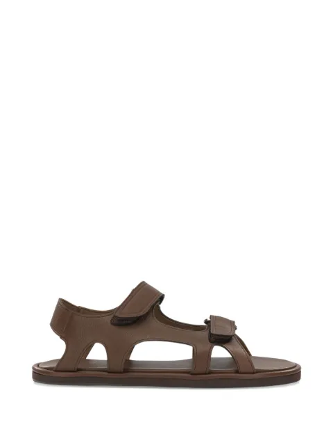 Auralee leather flat sandals Brown A26SS12QD