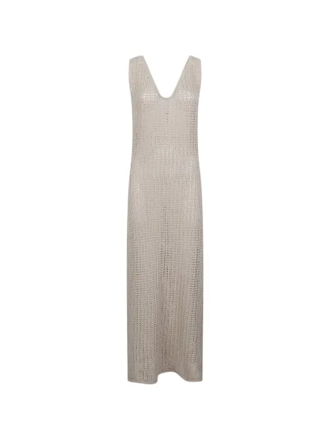 HINNOMINATE open-knit sleeveless dress Neutrals HMABW02672