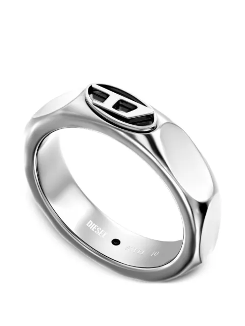 Diesel Oval D logo ring Silver DX169300DJW