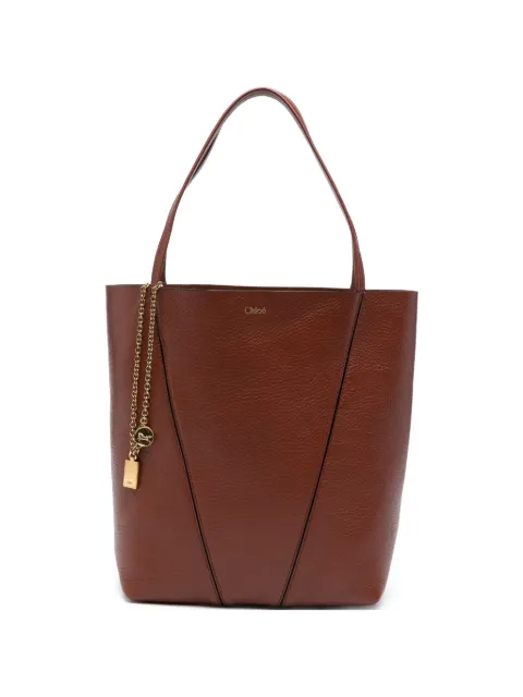 Chloé leather tote bag Brown CHC25SS811N84
