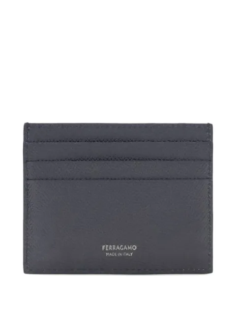 Ferragamo Gancini credit card holder Blue 791945