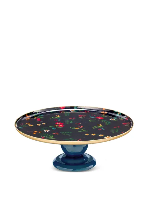 PIP STUDIO Berry Blues floral-print cake stand Blue 51075061