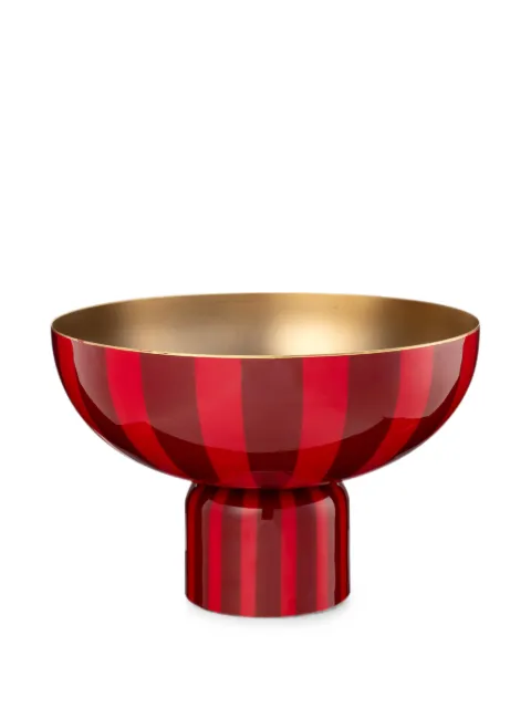 PIP STUDIO striped pedestal bowl Red 51075057