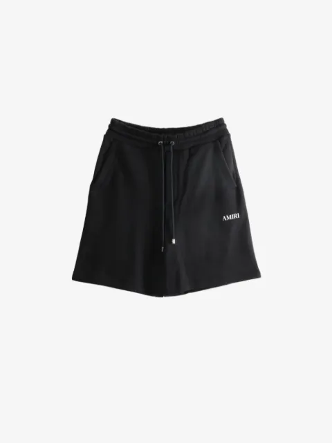 AMIRI logo-print drawstring shorts Black AM326SO007