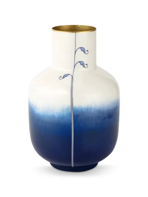 PIP STUDIO leaf-print ombre-effect vase Blue 51102109