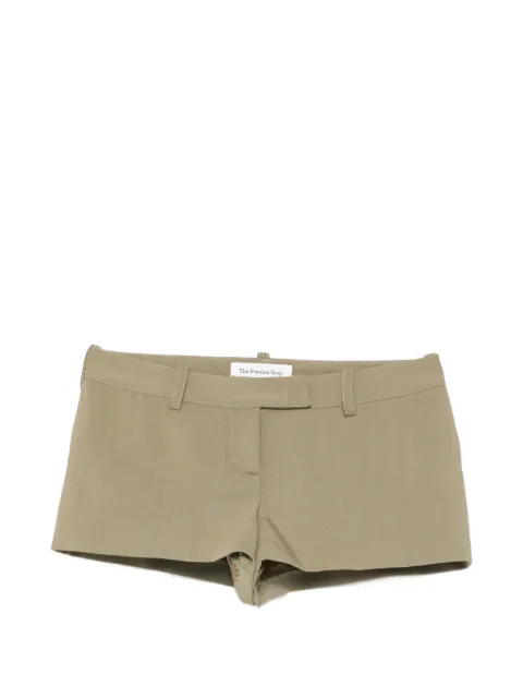 The Frankie Shop belt-loop concealed-fastening shorts Green SHFS175064040102