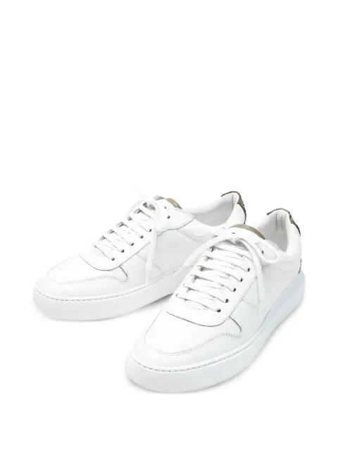 Herno leather panelled sneakers White SH001UMSHOE61030