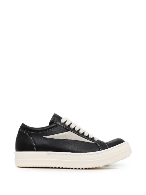Rick Owens contrast-stitched low-top sneakers Black RP02F5888LCOLVS