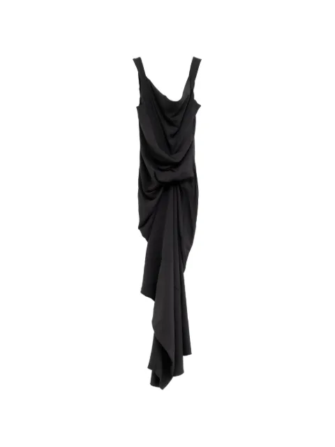 Rick Owens draped asymmetrical dress Black RP02F5561HY