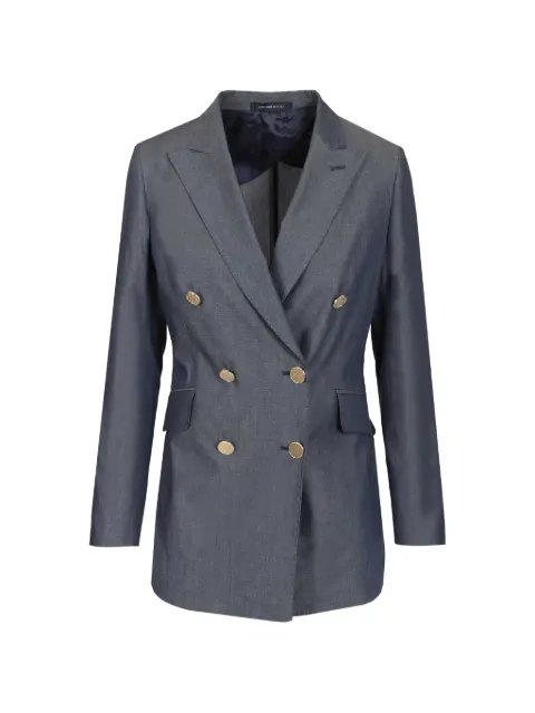 LATORRE double-breasted boxy-fit blazer Blue S26LATORLW2PA