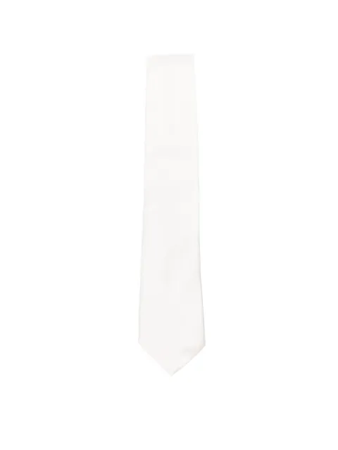 Canali pointed-tip tie White HJ0004018