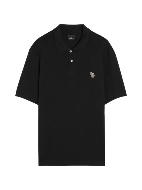 PS Paul Smith zebra-patch polo shirt Black M2R183KWZEBRA