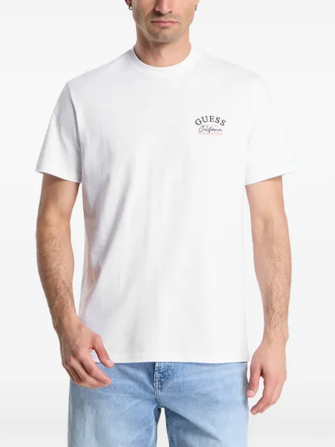 GUESS USA Los Angeles graphic-print crew-neck T-shirt White M6GI19K3051G011