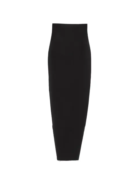 Rick Owens raw-hem maxi skirt Black RP02F5364WST