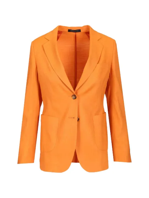 LATORRE single-breasted patch-pocket blazer Orange S26LATORLW3