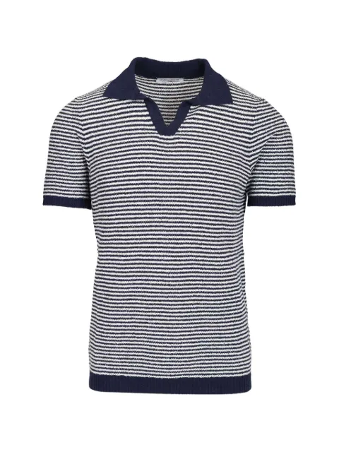 Al Duca D’Aosta 1902 striped short-sleeve polo shirt Blue HE1760PR