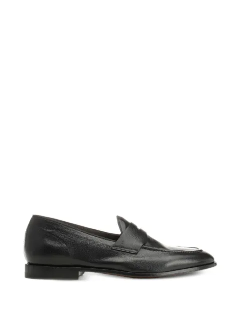 Al Duca D’Aosta 1902 Athens pebble-grain leather loafers Black 1090