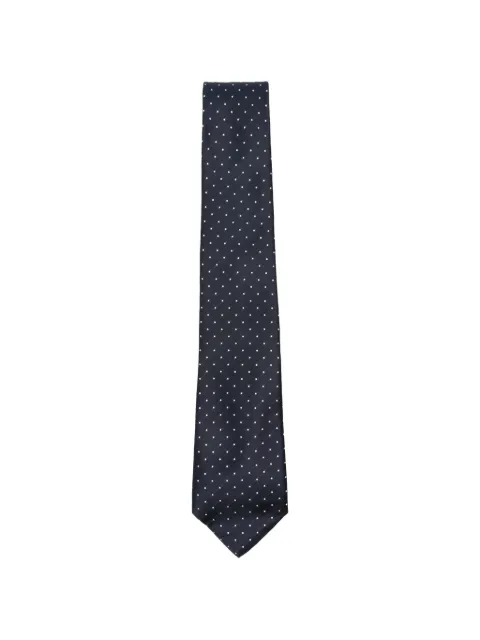 Canali polka-dot silk tie Blue HJ0473618