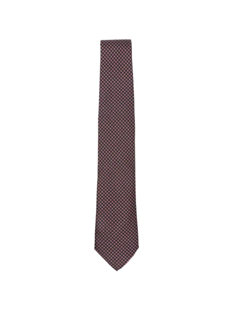 Canali geometric-pattern tie Black HJ0470218