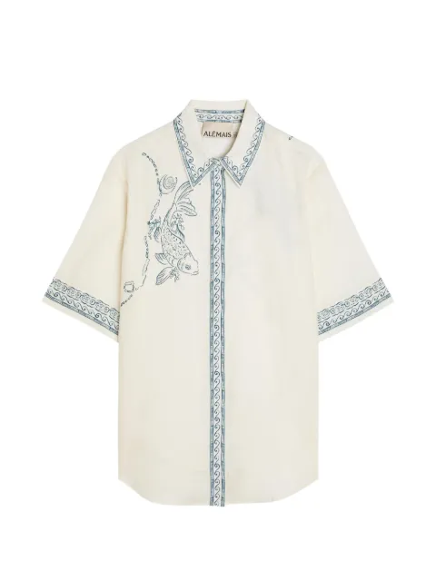 ALEMAIS Lucky short-sleeve shirt White 7245T