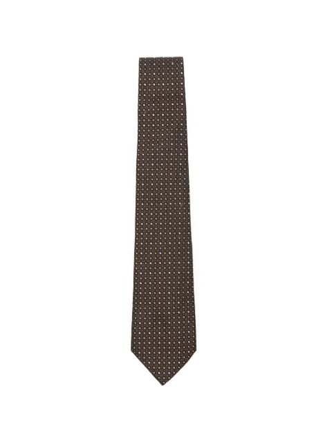 Canali diamond-pattern tie Brown HJ0470318