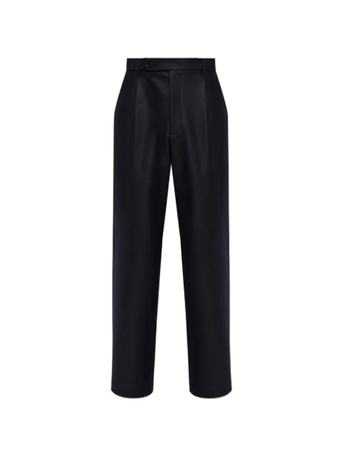 Jil Sander pleated wool trousers Blue J22KA0381J40045