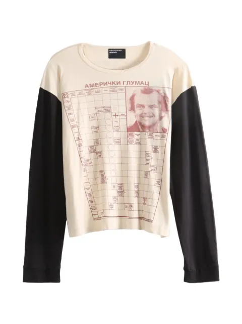Enfants Riches Déprimés Jack Serbian Fantasy long-sleeve T-shirt Neutrals 010955