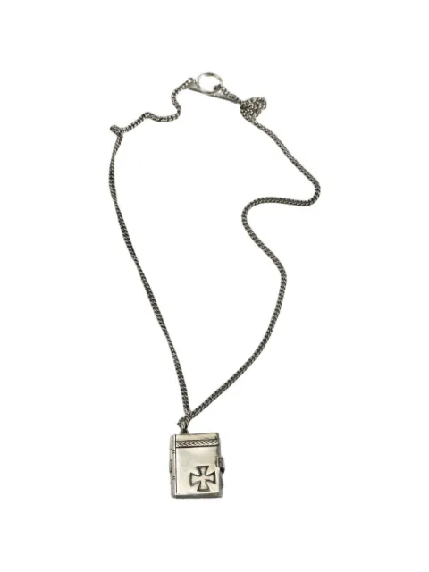 Enfants Riches Déprimés engraved book-pendant necklace Silver 120287