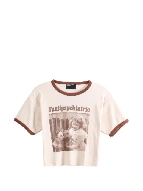 Enfants Riches Déprimés L’Antipsychiatrie ringer T-shirt Neutrals 110653
