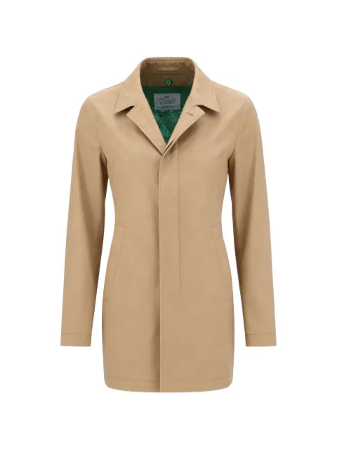 Herno concealed-fastening single-breasted coat Neutrals IM000306U13218