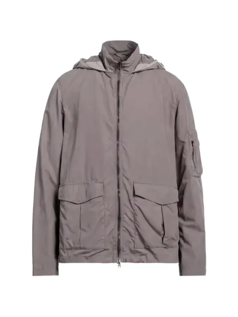 Herno hooded multi-pocket jacket Grey GI0208U123022650