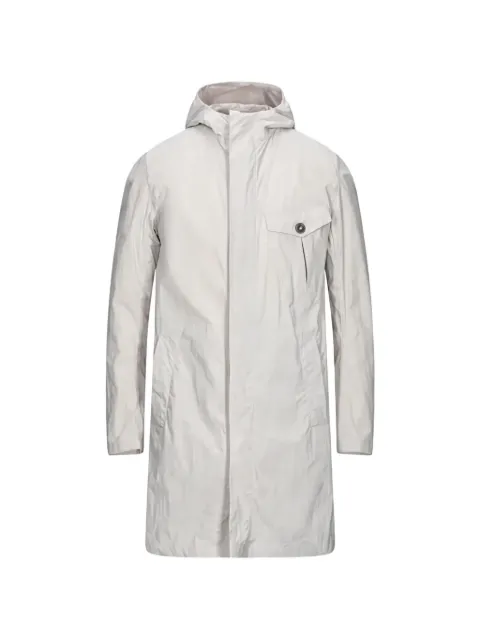 Herno hooded single-breasted coat Neutrals PA0069U12309