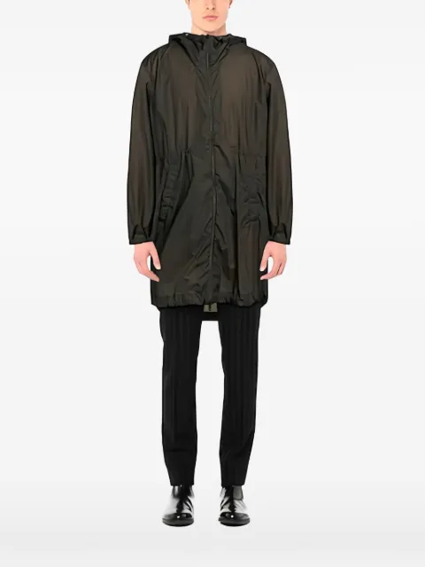 Herno hooded zip-up coat Black PA0078U123147730