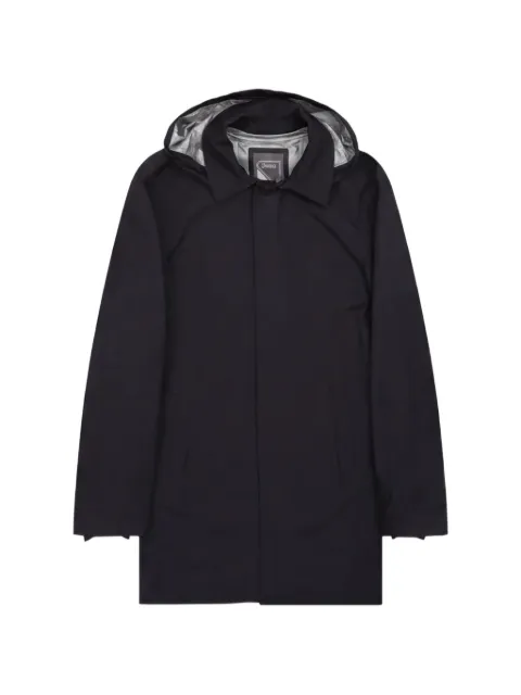 Herno hooded concealed-fastening coat Black IM000294U12436