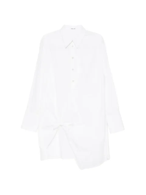 Helmut Lang asymmetric shirt dress White Q05HW601