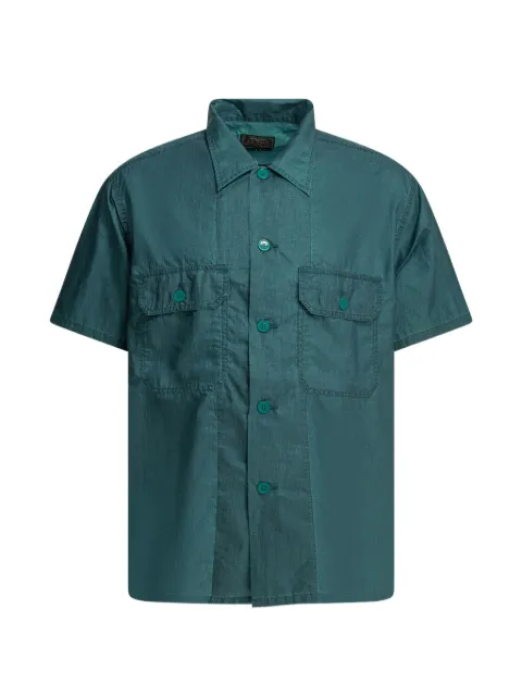 BEAMS PLUS short-sleeve button-up shirt Green 3801026513974