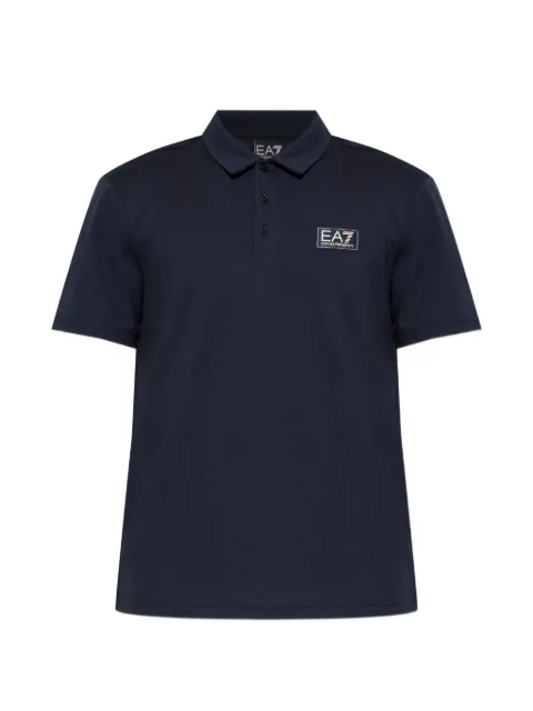 Ea7 Emporio Armani logo-patch polo shirt Blue 7M002230AF13741